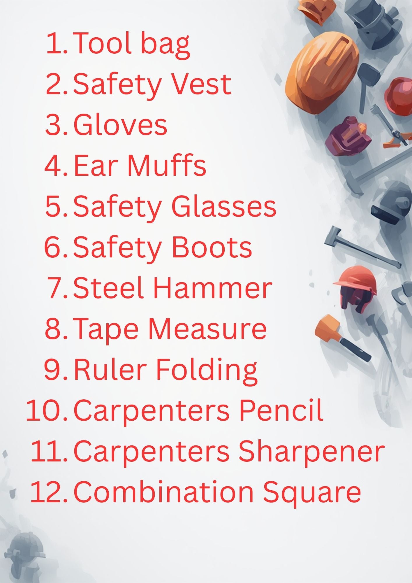student carpentry tool kit (Small)