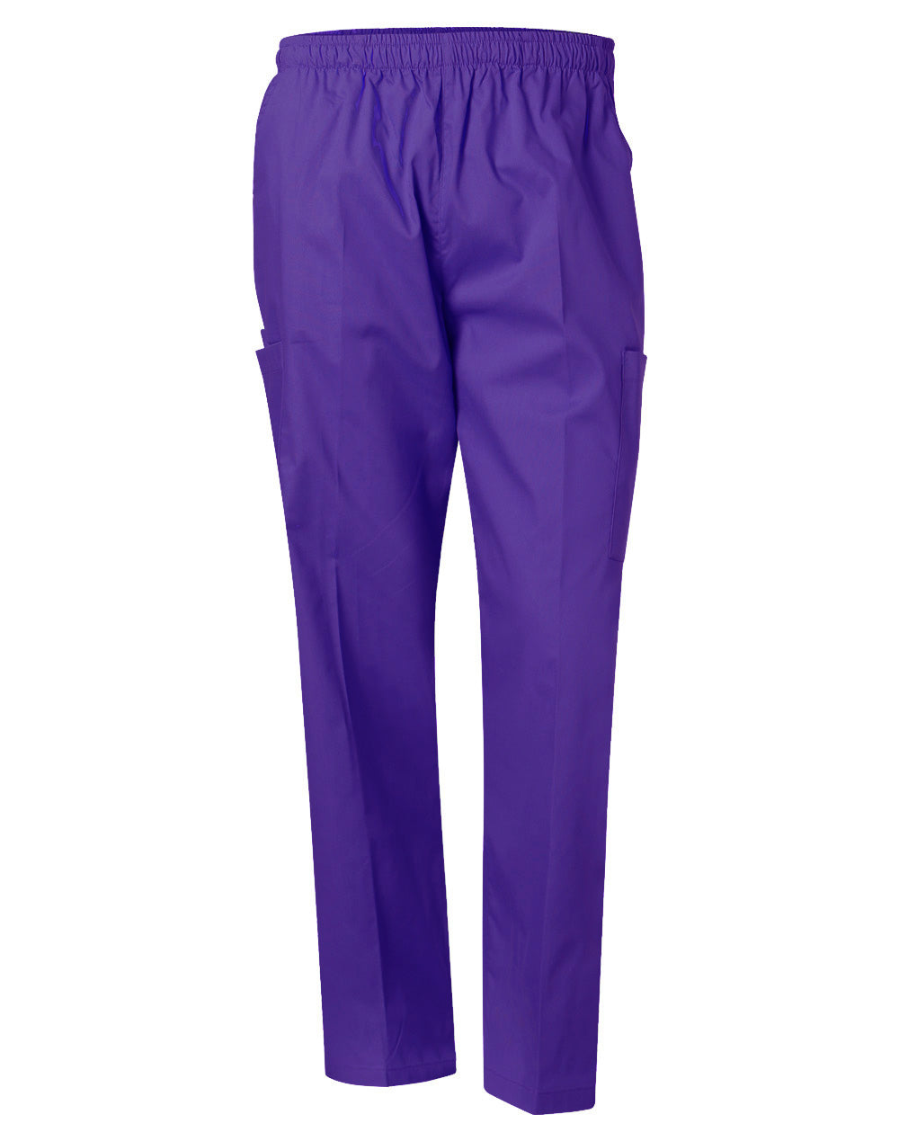 Unisex Elastic-Waist Utility Pants with Side Pockets