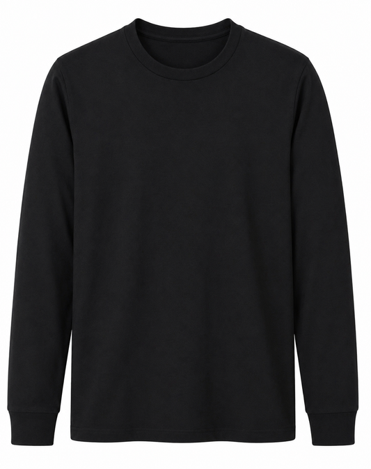 MTS47 MENS PREMIUM COTTON FACE L/S TEE
