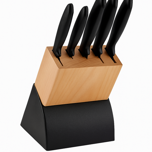 Piece Knife Set with Wooden Block